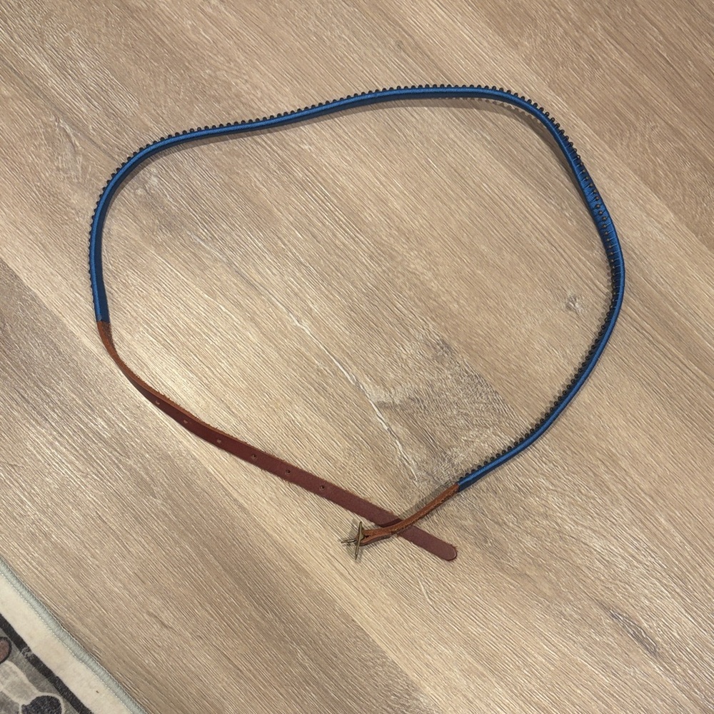 Elegant Brown and Blue Women's Belt